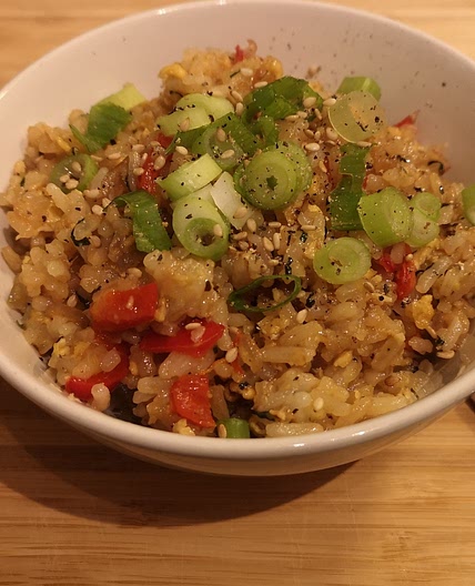 Proper egg fried rice