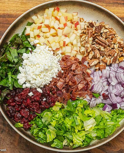 Fall Sweet Pecan Chopped Salad