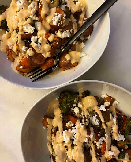 Veggie Bowls with Tofu Sauce