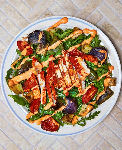 Spanish-Style Chicken & Charred Pepper Salad