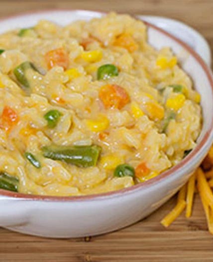 One Pot Easy Cheesy Vegetables and Rice