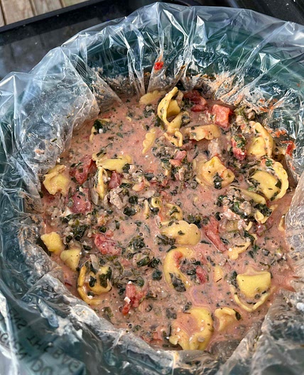 Creamy cheesy tortellini week 1