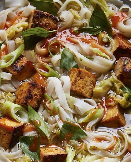 Sriracha Tofu Noodle Soup