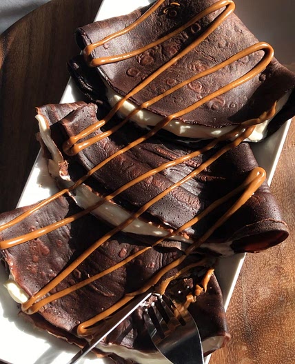 190 cal Chocolate crepes (for all)