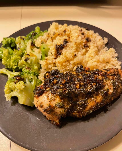 Baked Chicken with Minted Chimichurri [HMC]