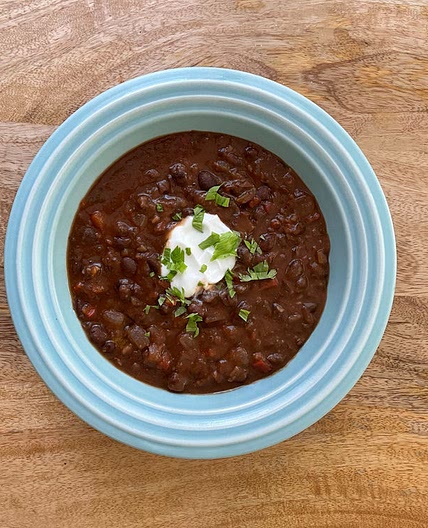 Spicy Black Bean & Mushroom Soup | Gluten-Free & Vegan