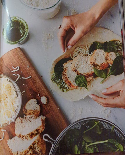 Chicken, Pesto, and Cheese Stromboli