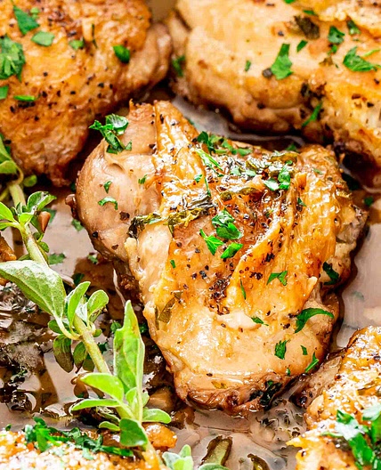 Chicken With Garlic Herb Sauce
