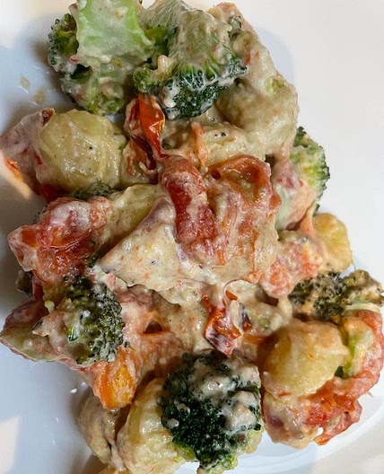 Crispy Gnocchi Baked Feta