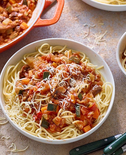 Budget veggie bolognese