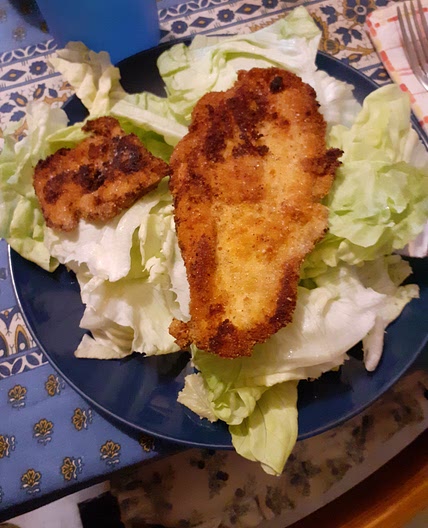 Poulet pané et frit