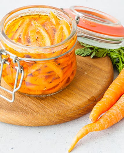 Lacto fermentation : Carottes au gingembre
