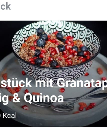 Quinoa, Granatapfel, Honig