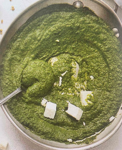 Indian-ish Saag with Feta