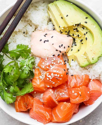 Salmon Sushi Bowls