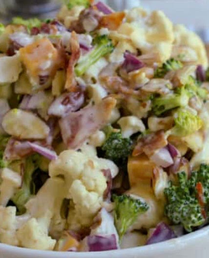 BROCCOLI CAULIFLOWER SALAD