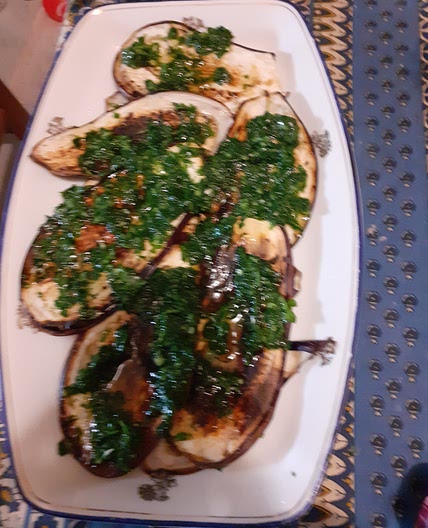 Aubergines grillées
