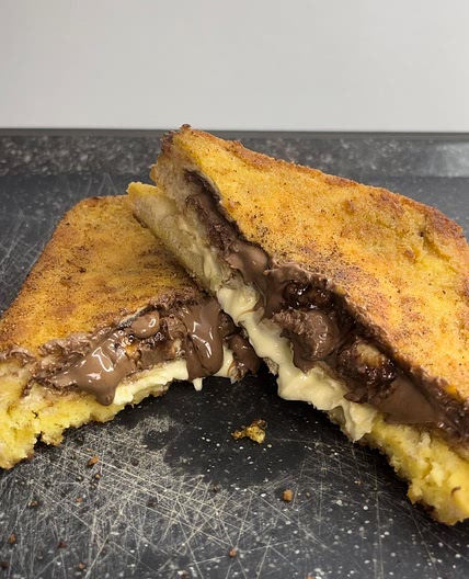 The ultimate black and white chocolate sandwich