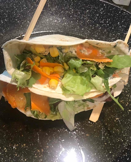 Crispy chicken pocket