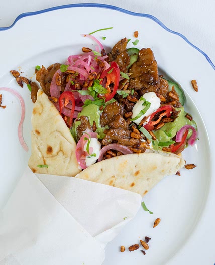 Gyros with Chimichurri Yoghurt Sauce