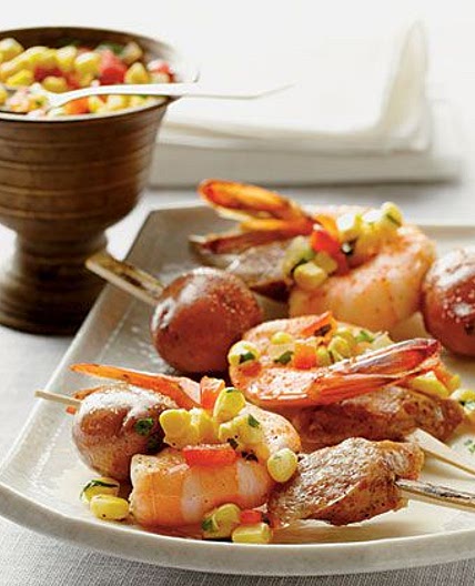 Shrimp Boil Skewers