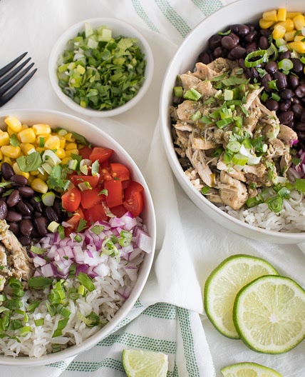 Salsa Verde Chicken Burrito Bowl
