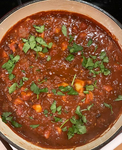 Sweet Potato & Black Bean Chili