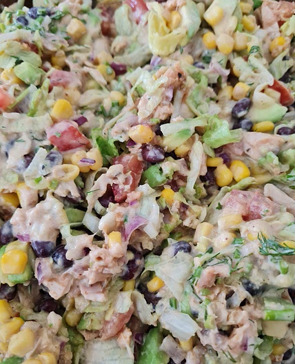 BBQ Chicken Ranch Salad