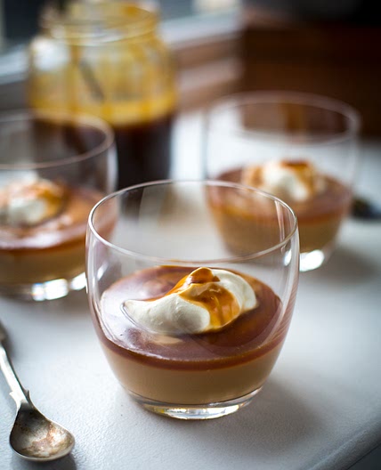 Butterscotch Pudding with Salted Caramel Sauce