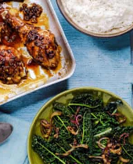 Sticky ginger aubergine