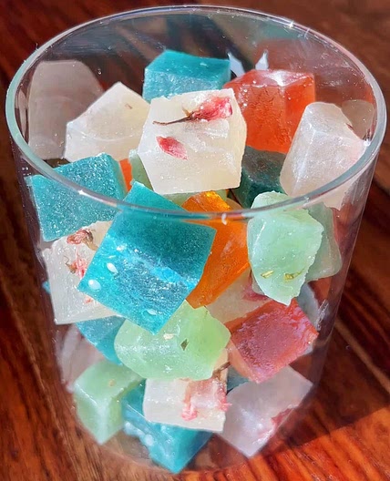 Kohakutou (Japanese crystal candy) Recipe - Flavored with Juice