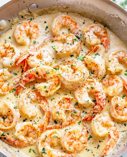 Creamy Garlic Shrimp (Italian)