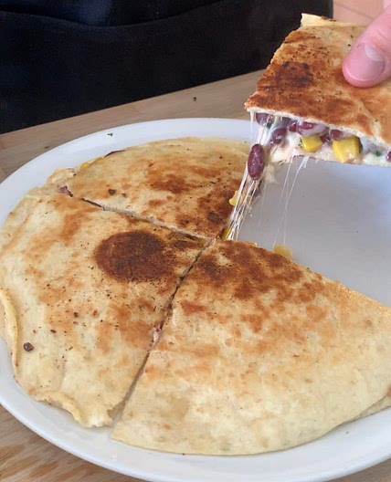 Beans & Corn Quesadillas