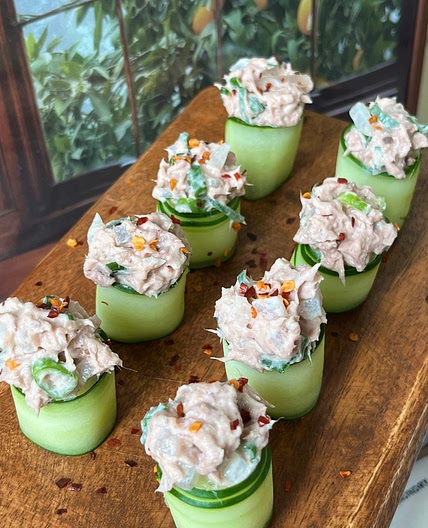 Mini Tuna Cucumber Sushi