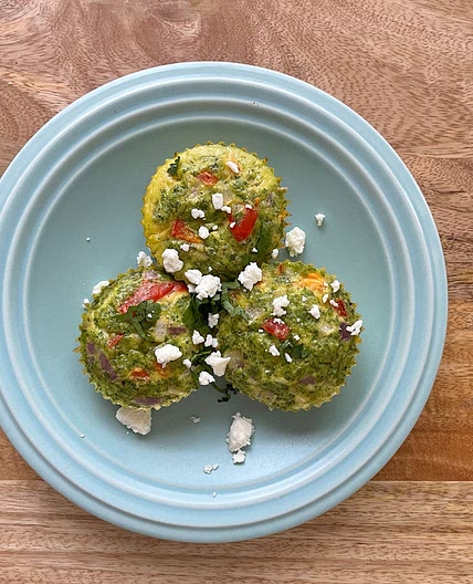 Kale Pesto Egg Bites | Gluten Free