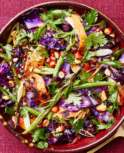 Sesame Chicken and Cabbage Salad