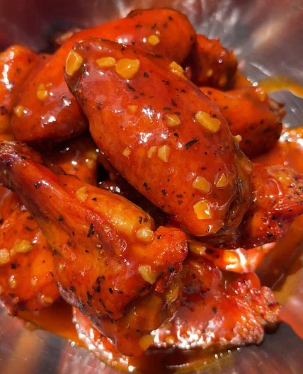 Hot Honey Henessey Wings