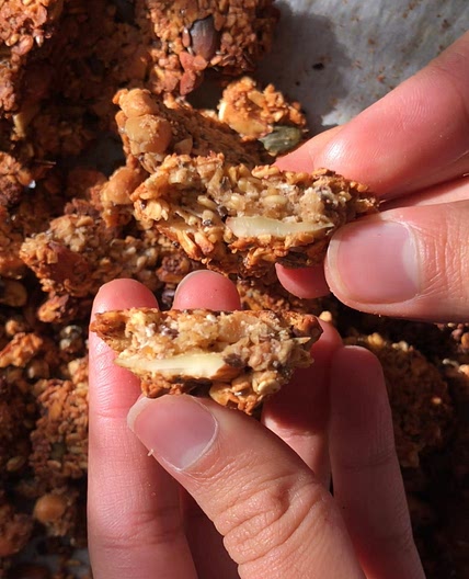 Easy healthier granola