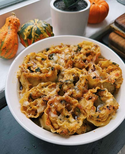 Cheesy Butternut Squash Lasagna Roll Ups