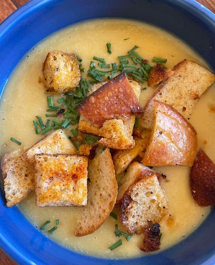 Creamy potato soup 