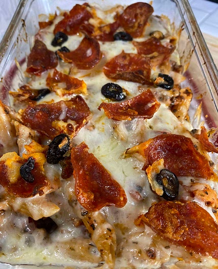 WIC Approved Leftover Pizza Casserole