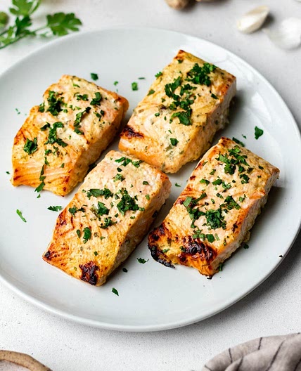 Greek Yogurt Marinated Salmon