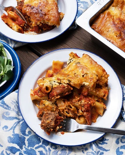 Baked Pasta with Meatballs