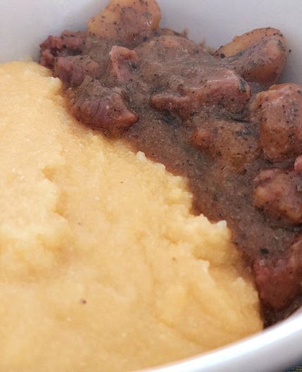 Pork cheeks beer stew