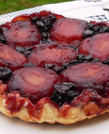 Apple & Blueberry Tarte Tatin