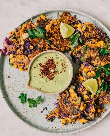 RAINBOW VEGGIE FRITTERS🌈