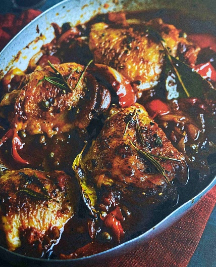 Pollo a la mediterránea