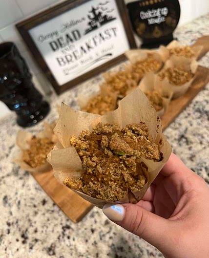 Pumpkin Pistachio Muffins