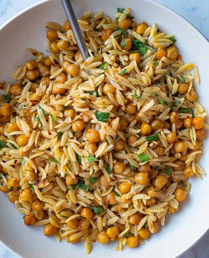 Orzo Pasta with Chickpeas