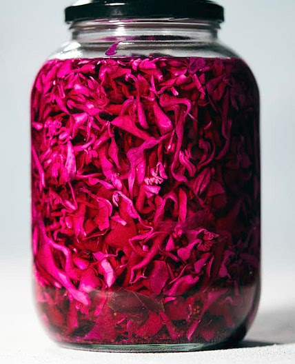 Pickled red cabbage
